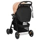 Бебешка количка 2-в-1, таупе и черно, стомана