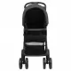 Бебешка количка 3-в-1, тъмносиво и черно, стомана