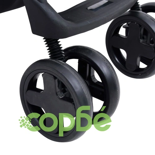 Бебешка количка 3-в-1, таупе и черно, стомана ➤ топ цена ➤ sorbe.bg