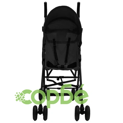 Бебешка лятна количка, антрацит и черно, стомана ➤ топ цена ➤ sorbe.bg