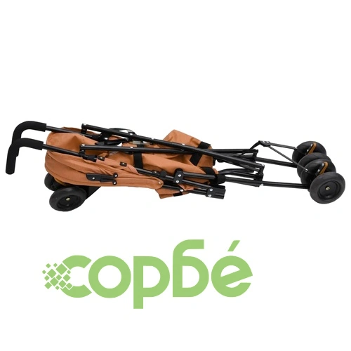 Бебешка лятна количка, таупе и черно, стомана ➤ топ цена ➤ sorbe.bg