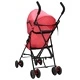 Бебешка лятна количка, червено и черно, стомана