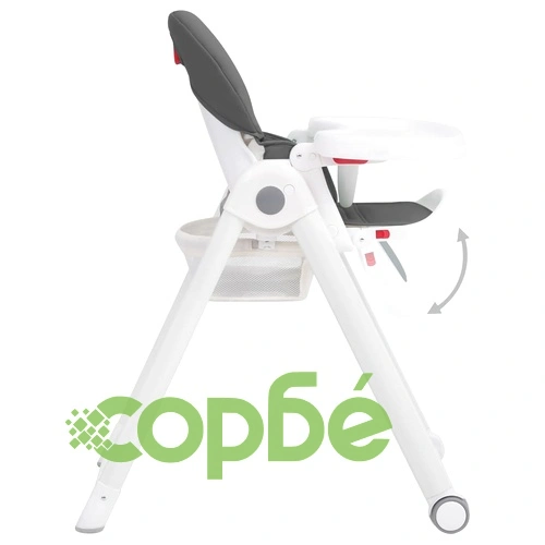 Бебешко столче за хранене, тъмносиво, алуминий ➤ топ цена ➤ sorbe.bg