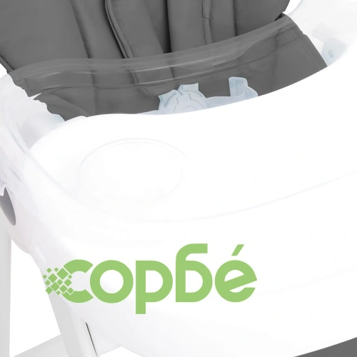 Бебешко столче за хранене, тъмносиво, алуминий ➤ топ цена ➤ sorbe.bg