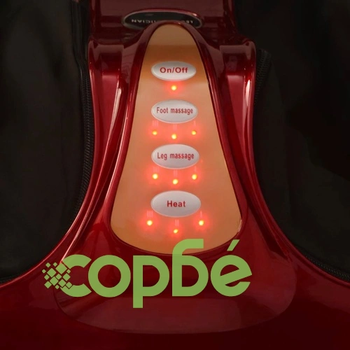 Уред за шиацу масаж на стъпалата и прасците, червен ➤ топ цена ➤ sorbe.bg