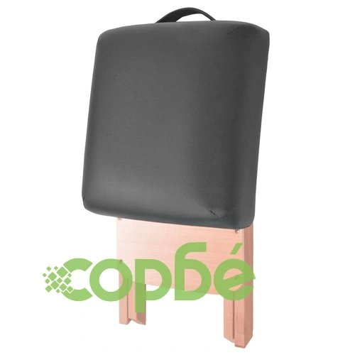 Сгъваема масажна табуретка 12см пълнеж и 2овални болстера черен ➤ топ цена ➤ sorbe.bg