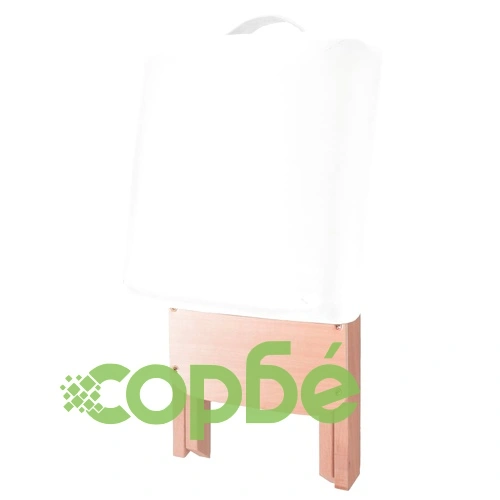 Сгъваема масажна кушетка с 2 зони и столче, 10 см пълнеж, бяла ➤ топ цена ➤ sorbe.bg