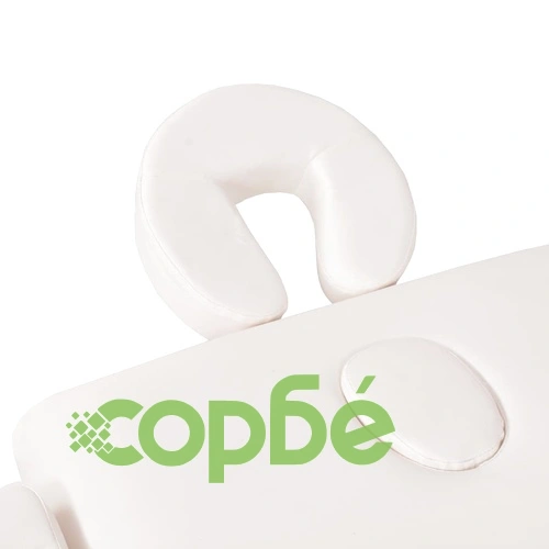 Сгъваема масажна кушетка с 3 зони и столче, 10 см пълнеж, бяла ➤ топ цена ➤ sorbe.bg