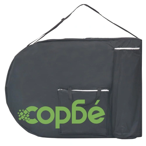 Сгъваема масажна маса, 4 см пълнеж, с 2 овални болстера, черна ➤ топ цена ➤ sorbe.bg