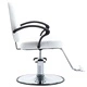 Фризьорски стол, изкуствена кожа, бял