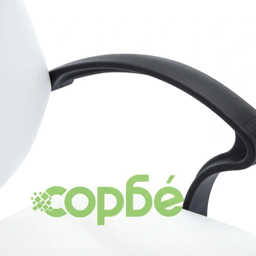 Фризьорски стол, изкуствена кожа, бял ➤ топ цена ➤ sorbe.bg