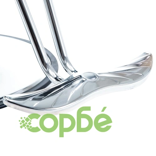 Фризьорски стол, изкуствена кожа, бял ➤ топ цена ➤ sorbe.bg