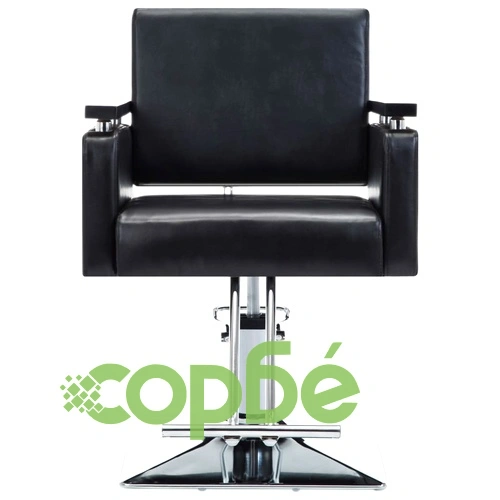 Фризьорски стол, изкуствена кожа, черен ➤ топ цена ➤ sorbe.bg