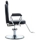 Фризьорски стол, изкуствена кожа, черен