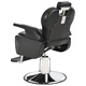 Фризьорски стол, черен, 72x68x98 см, изкуствена кожа