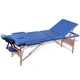 Масажна кушетка с 3 зони, цвят: син
