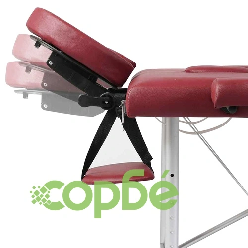 Червена сгъваема масажна кушетка 2 зони с алуминиева рамка ➤ топ цена ➤ sorbe.bg