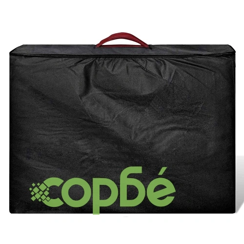 Червена сгъваема масажна кушетка 2 зони с алуминиева рамка ➤ топ цена ➤ sorbe.bg