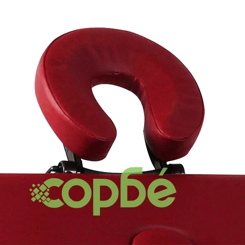 Червена сгъваема масажна кушетка 2 зони с алуминиева рамка ➤ топ цена ➤ sorbe.bg