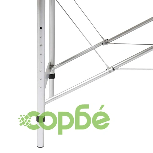 Червена сгъваема масажна кушетка 2 зони с алуминиева рамка ➤ топ цена ➤ sorbe.bg