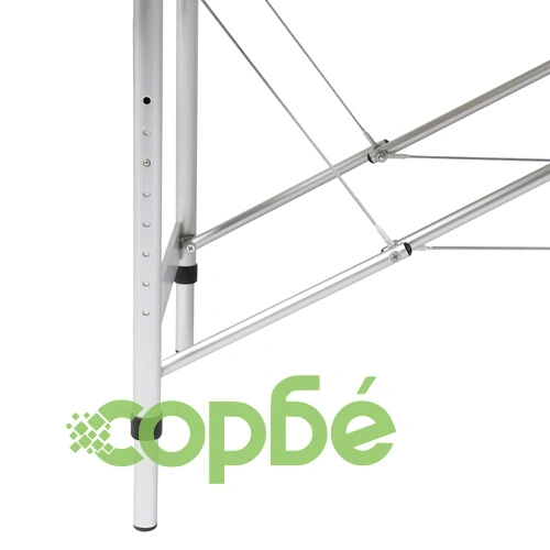 Черна сгъваема масажна кушетка 2 зони с алуминиева рамка ➤ топ цена ➤ sorbe.bg