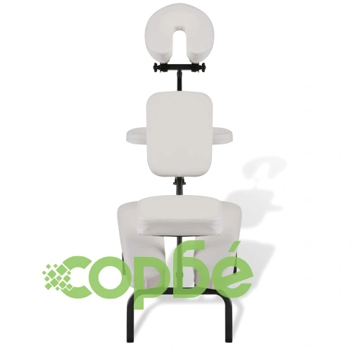 Сгъваем масажен стол, цвят: бял ➤ топ цена ➤ sorbe.bg