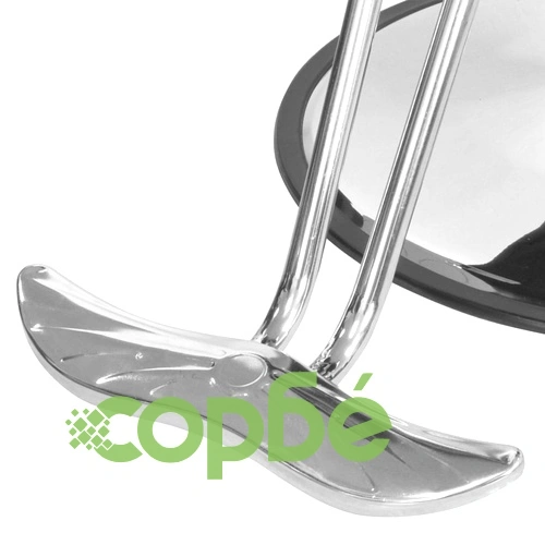 Професионален фризьорски стол с облегалка от изкуствена кожа, черен ➤ топ цена ➤ sorbe.bg