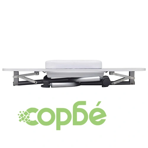 Маса за маникюр на колелца, сгъваема, бяла ➤ топ цена ➤ sorbe.bg