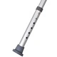 Душ стол, алуминий, бял