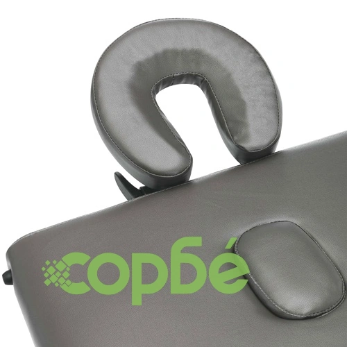 Масажна кушетка с 2 зони, дървена рамка, антрацит, 186х68 см ➤ топ цена ➤ sorbe.bg