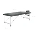 Масажна кушетка с 2 зони, алуминиева рамка, антрацит, 186х68 см