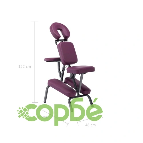 Стол за масаж, изкуствена кожа, бордо, 122x81x48 см ➤ топ цена ➤ sorbe.bg