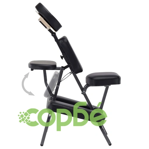 Стол за масаж, изкуствена кожа, черен, 122x81x48 см ➤ топ цена ➤ sorbe.bg