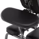 Стол за масаж, изкуствена кожа, черен, 122x81x48 см