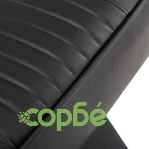 Професионален фризьорски стол, черен, изкуствена кожа ➤ топ цена ➤ sorbe.bg