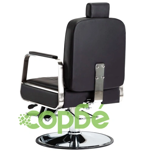 Професионален фризьорски стол, черен, изкуствена кожа ➤ топ цена ➤ sorbe.bg
