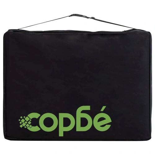 Сгъваема масажна кушетка, 2 зони, дърво, виненолилава ➤ топ цена ➤ sorbe.bg