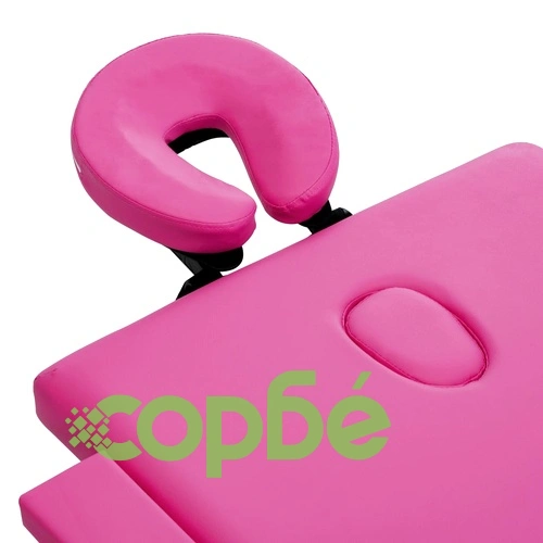 Сгъваема масажна кушетка, 4 зони, дърво, розова ➤ топ цена ➤ sorbe.bg