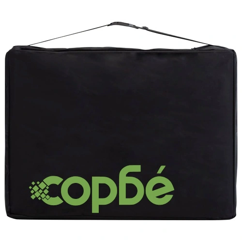 Сгъваема масажна кушетка, 4 зони, дърво, виненолилава ➤ топ цена ➤ sorbe.bg