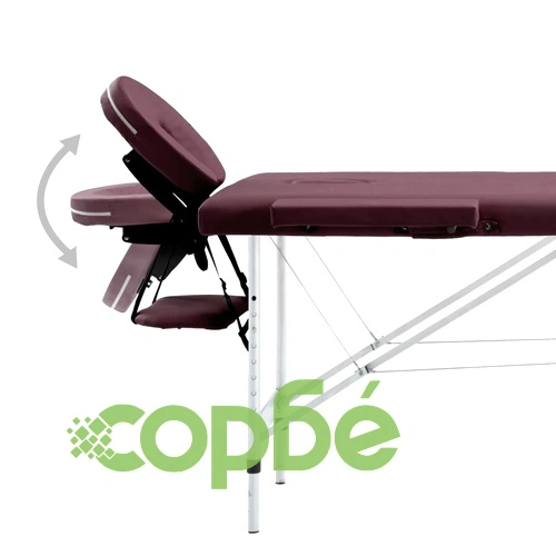 Сгъваема масажна кушетка, 4 зони, алуминий, лилава ➤ топ цена ➤ sorbe.bg