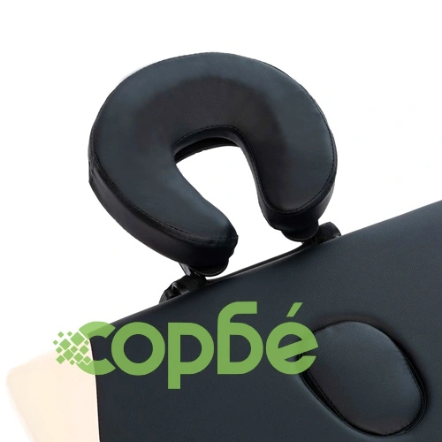 2-зонова сгъваема масажна кушетка, алуминий, черно и бежово ➤ топ цена ➤ sorbe.bg