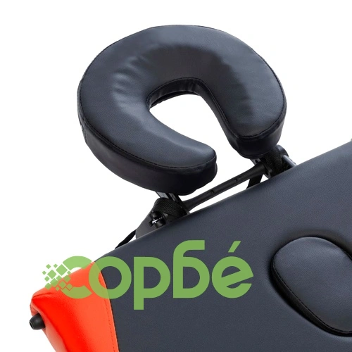 Сгъваема масажна кушетка, 4 зони, алуминий, черно и оранжево ➤ топ цена ➤ sorbe.bg