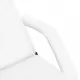Масажна кушетка, бяла, 180x62x(86,5-118) см
