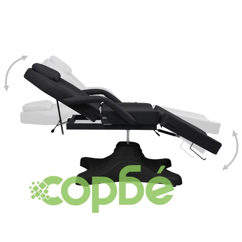 Масажна кушетка, черна, 180x62x(86,5-118) см ➤ топ цена ➤ sorbe.bg