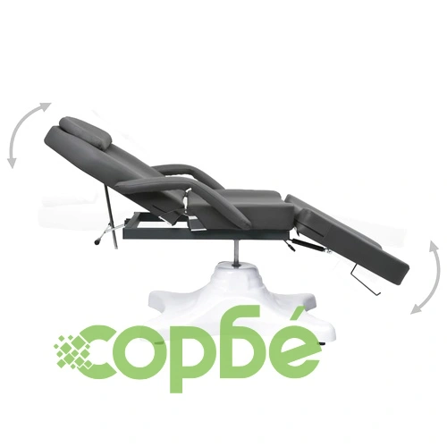 Масажна кушетка, сива, 180x62x(86,5-118) см ➤ топ цена ➤ sorbe.bg