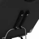 Козметичен стол, изкуствена кожа, черен, 180x62x78 см