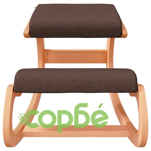 Стол с опора за колене, кафяв, 55x84x55 см, шперплат от бреза ➤ топ цена ➤ sorbe.bg