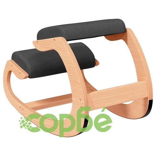 Стол с опора за колене, черен, 55x84x55 см, шперплат от бреза ➤ топ цена ➤ sorbe.bg