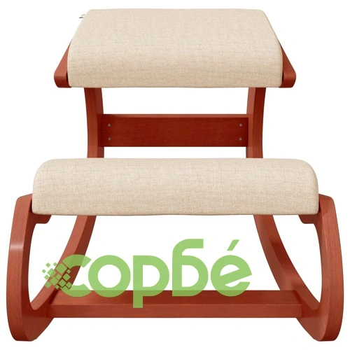 Стол с опора за колене, кремав, 55x84x55 см, шперплат от бреза ➤ топ цена ➤ sorbe.bg