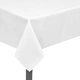 Покривки за маса, бели, 5 бр, 190 x 130 см